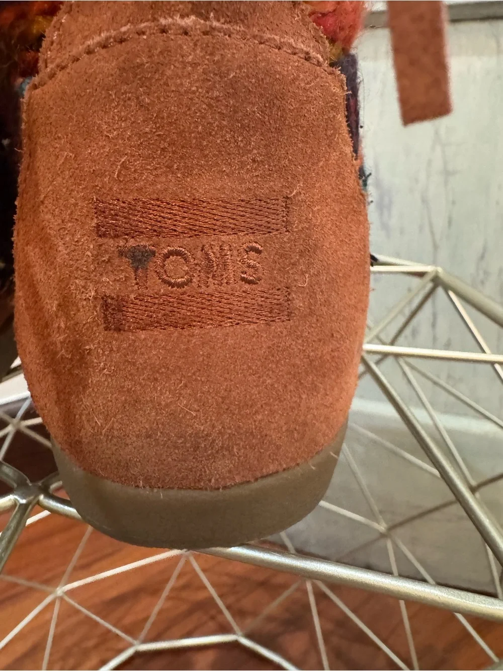 TOMS Brown Suede Nepal Boots 8.5 Colorful boho western native